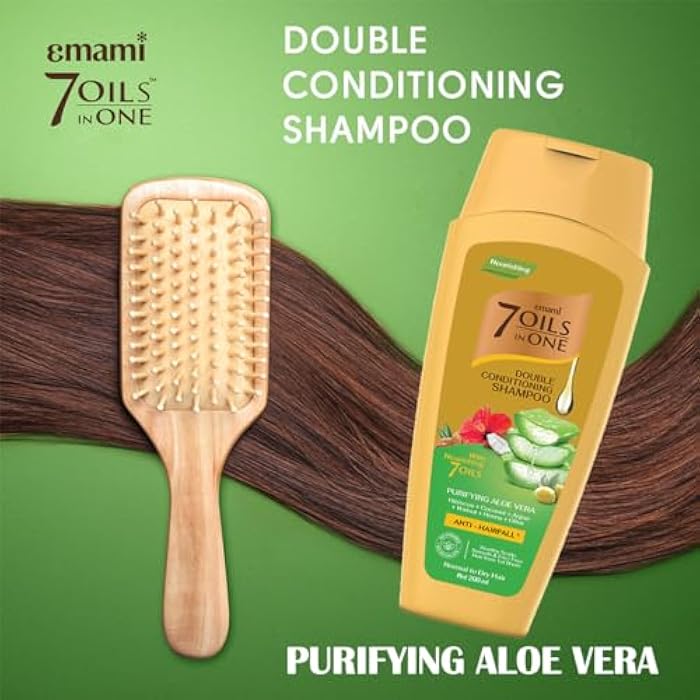 Emami 7 Oils in One Double Conditioning Shampoo Purifying Aloe Vera 400 ML - Image 4